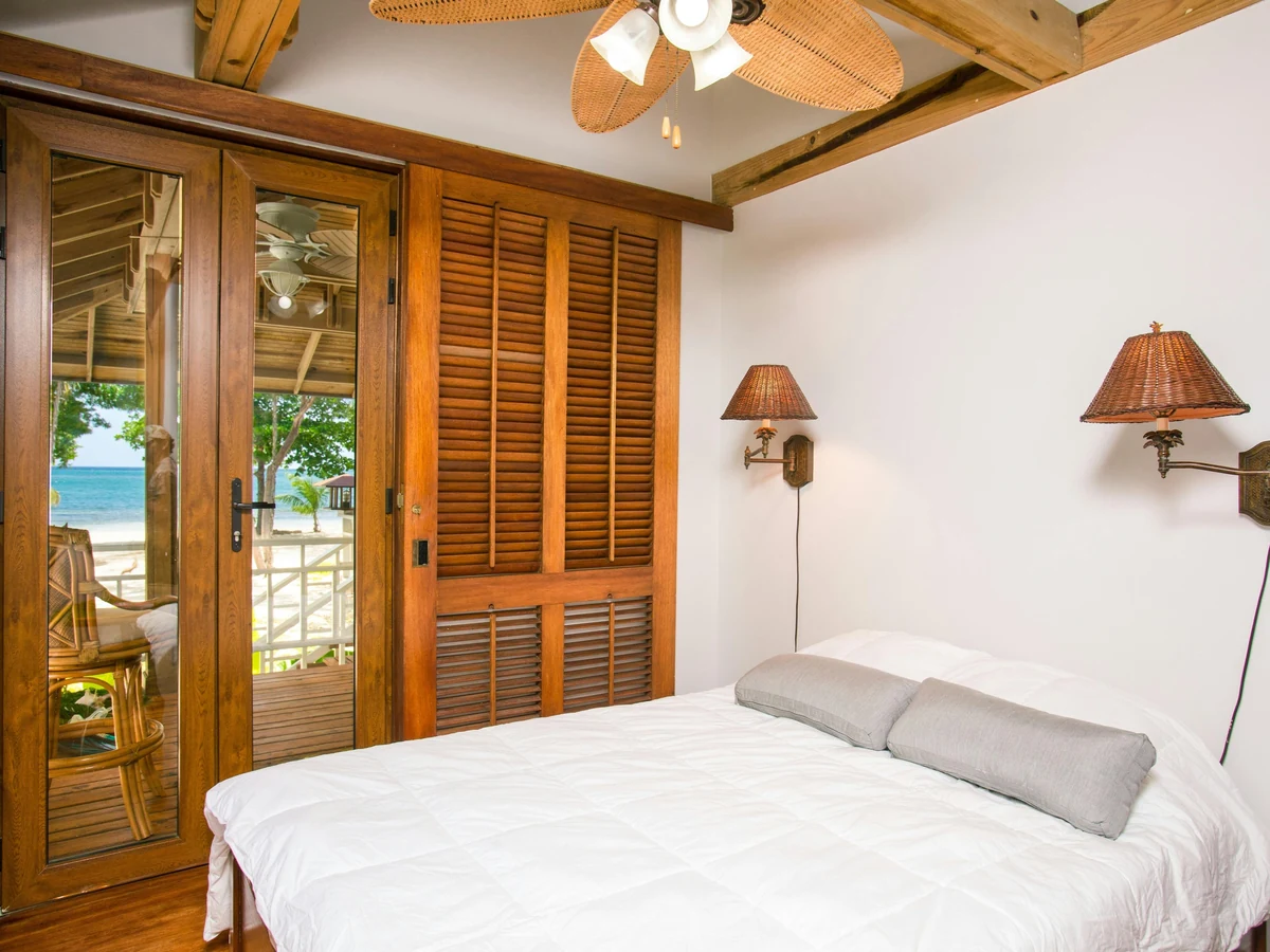 Rustic cabin bedroom painted by Haywards Heath Decorators with quality finish