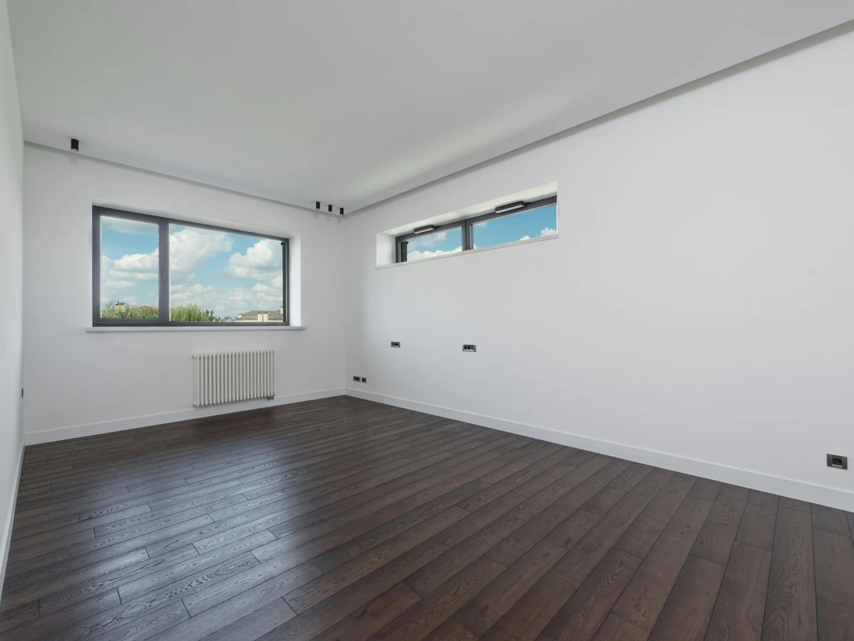 Empty white plasterboard room freshly painted in Haywards Heath